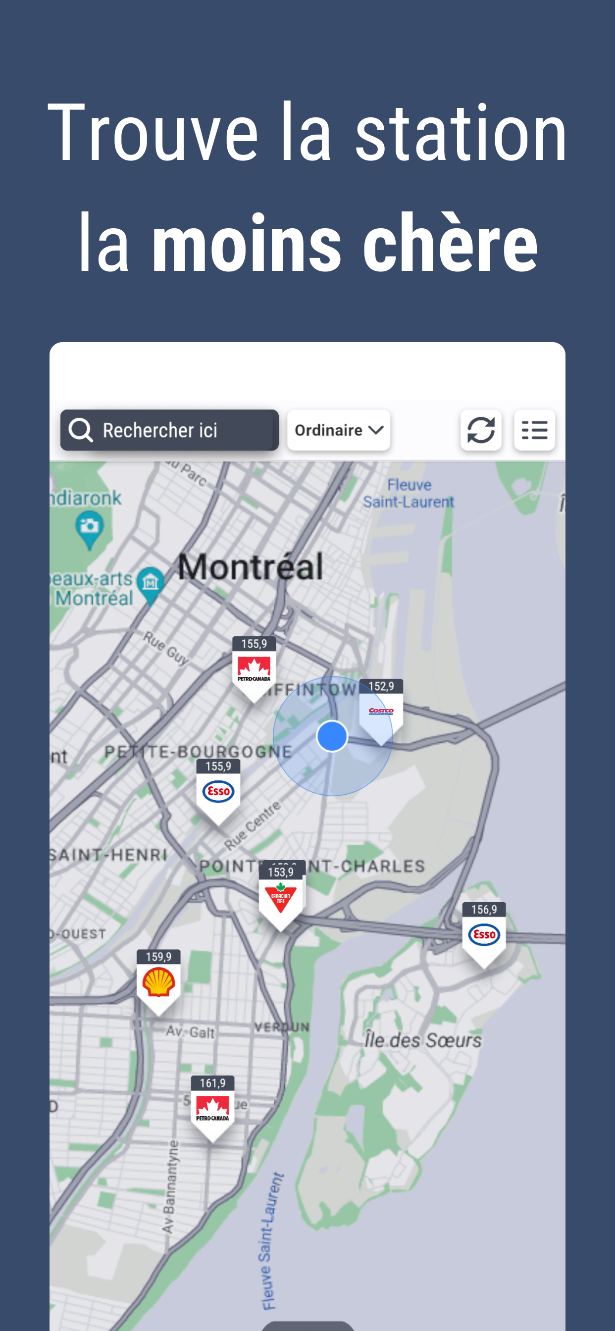 Aperçu de l'application - Présentation